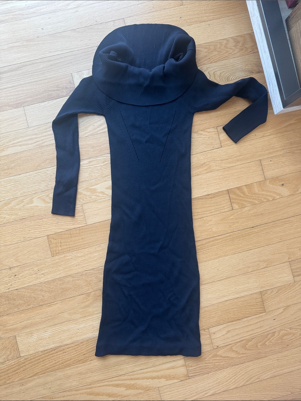 Michael Kors Navy Ribbed Knit Top